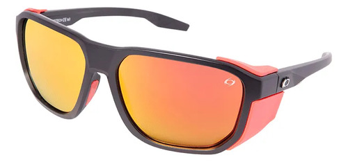 Optitech Upsala · Negro mate / ROJO ESPEJADO